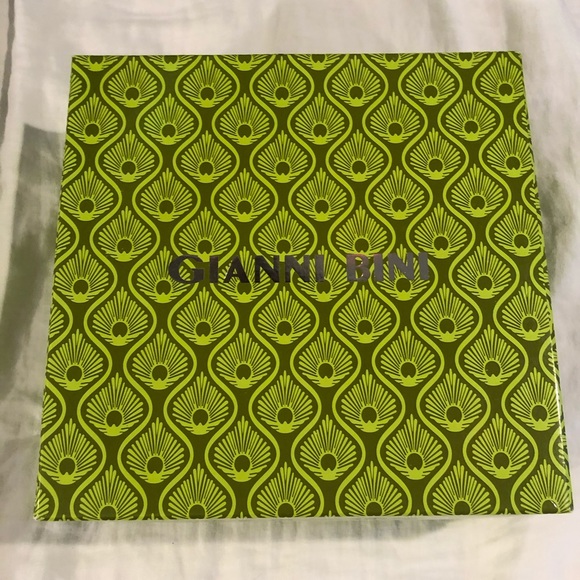 Gianna Bini Platform Cork Wedges Navy White Stripe - Picture 6 of 6